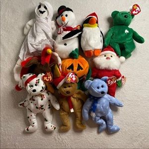 Beanie Baby Holiday Lot